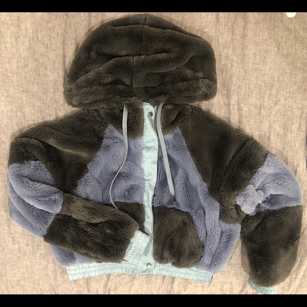 <NWT> Free People FP Movement Faux Fur Bomber